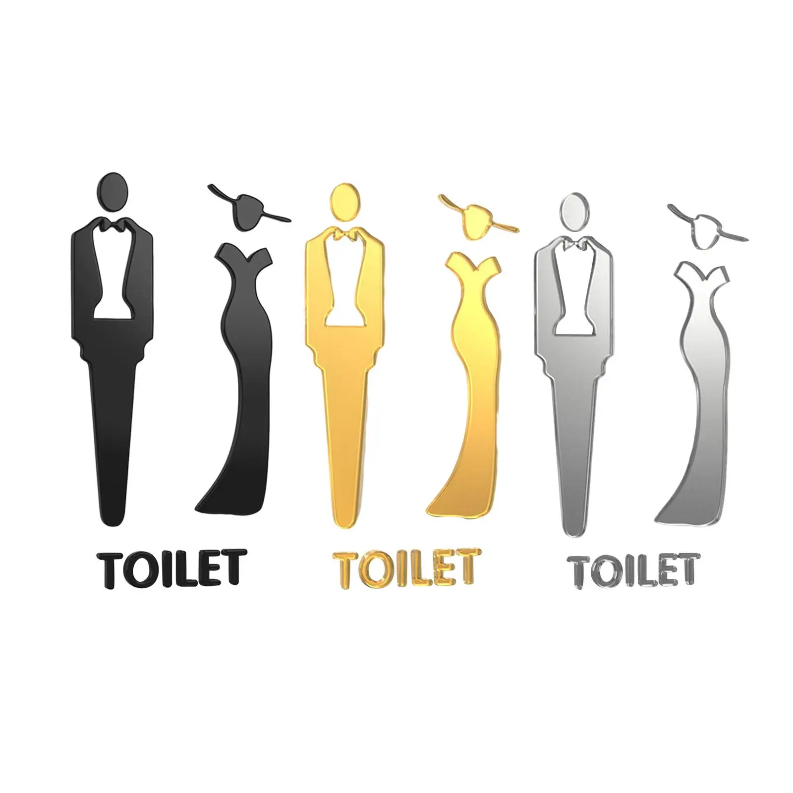 

Мужская и женская дверь для ванной комнаты, вывеска унисекс, дверной знак для туалета для коммерческих целей