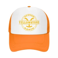 classic unisex yellowstone dutton ranch baseball cap adult adjustable trucker hat women men outdoor snapback caps sun hats