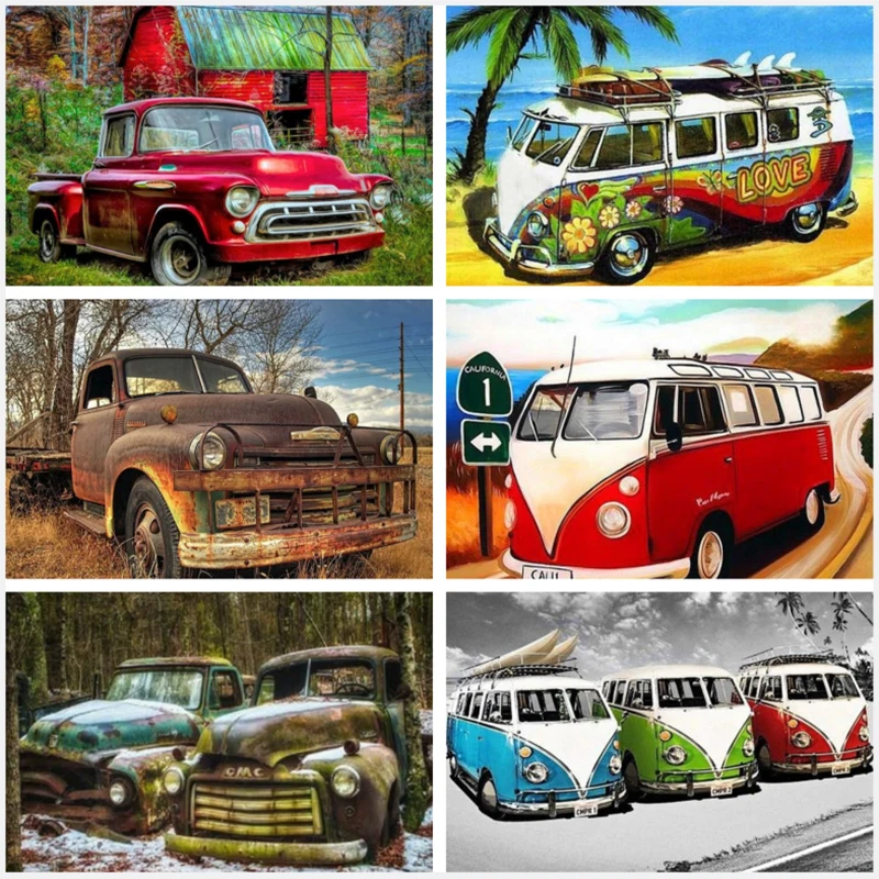

DIY Diamond Painting New 2022 Car Full Diamond Mosaic Diamond Embroidery Cross Stitch Kits Diamond Art Home Decor