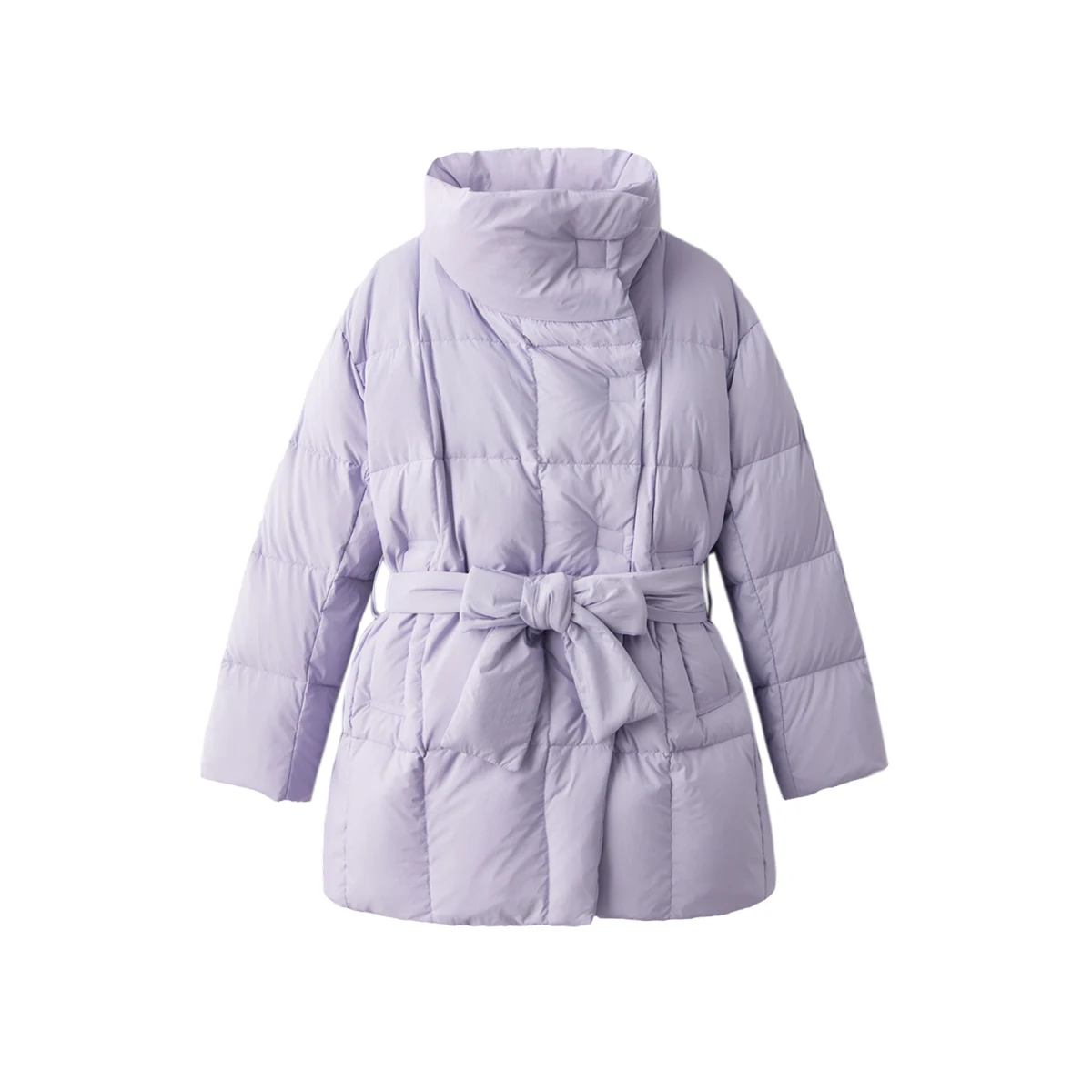 High-quality 95% White Goose Down  High Street  Abrigos De Mujer  Jacket Women  Adjustable Waist  Wide-waisted  Magnetic Clasp