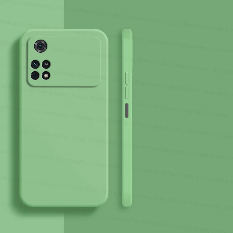 for xiaomi poco m4 pro 4g case poco m4 m3 pro 4g cover shockproof soft tpu liquid silicone phone back case poco m4 pro nfc 4g free global shipping