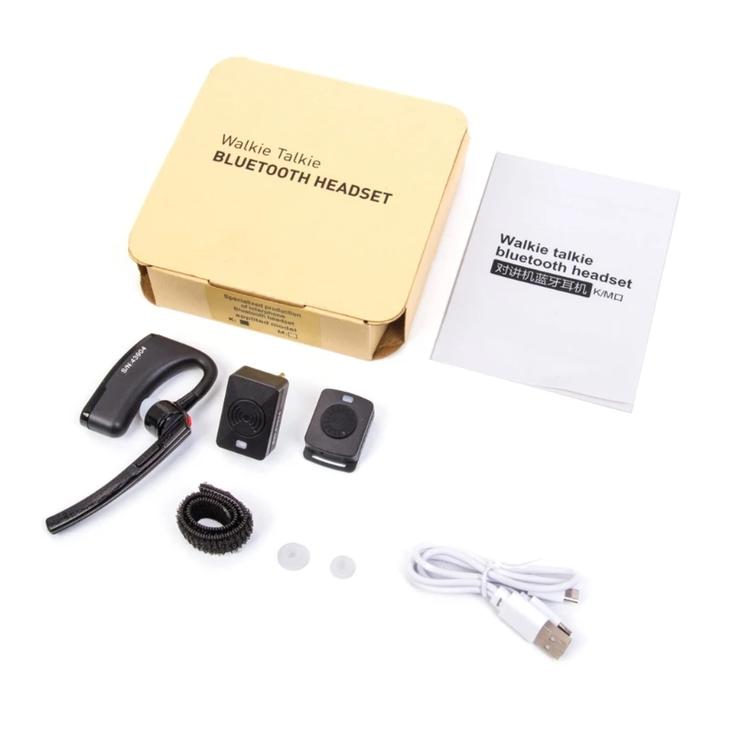 

Wireless Earpiece for Baofeng5R 2 Way Walkie Talkie Bluetooth-compatible Headset 45BA