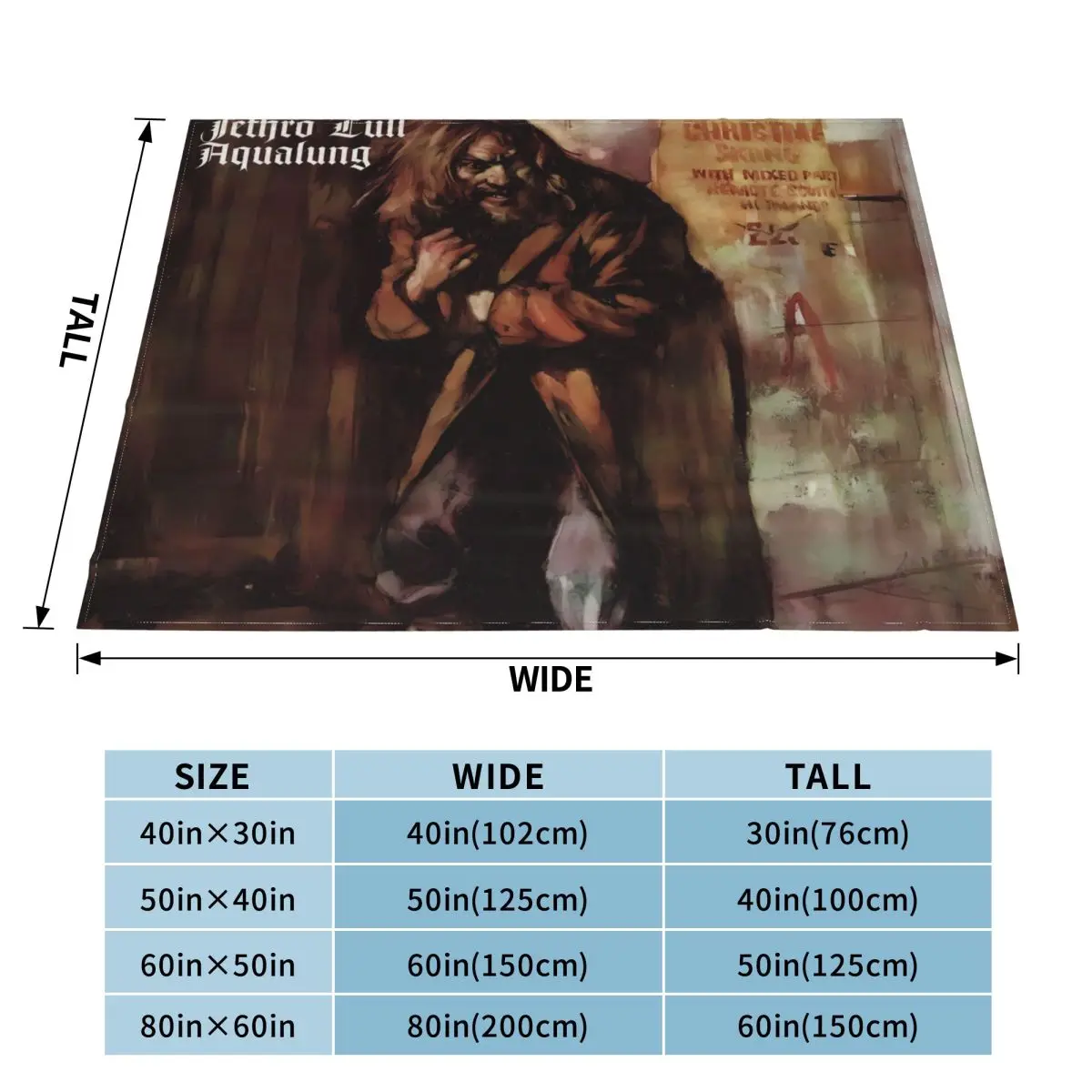 Aqu Senin Альбом Музыка Jethro Одеяло с тюлевой лентой Покрывало на кровать Плюшевое