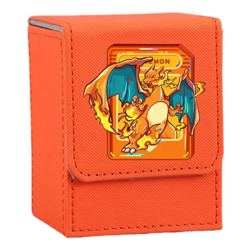 Фото Чехол для карт Pokemon Charizard Gengar Squirtle Psyduck Bulbasaur Metagross Diy Кожаные фигурки игрушек Аниме Коллекция игр Коробка №2