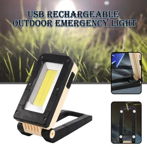 1pc USB Charging COB LED Work Light 18650 Battery IP65 10W ABS Plastic Working Lamp For Emergency Rescue Car Repair