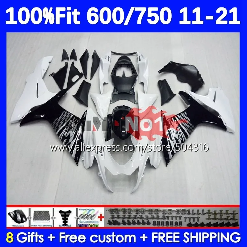 

Injection For SUZUKI GSXR 750 600 CC GSXR750 K11 18No.2 GSXR-750 GSXR600 11 12 13 14 15 16 17 18 19 20 21 Fairings black glossy