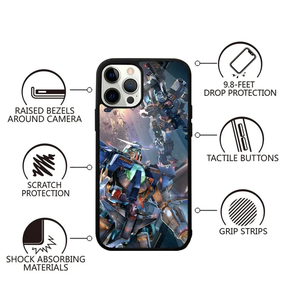 Классный чехол для телефона G-Gundam Сильный магнитный IPhone 16 15 14 13 Pro Max Plus 11 12 Mini