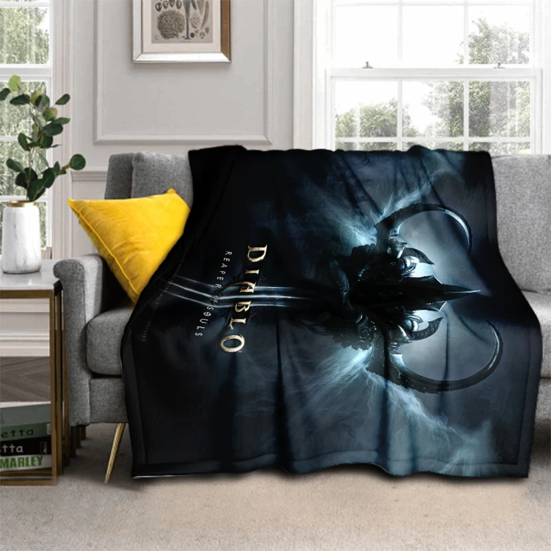 

New Diablo Blanket High Quality Flannel Warm Soft for Beds Throw Blanket Bedspread Bedding Sofa Gift for Men Women Children