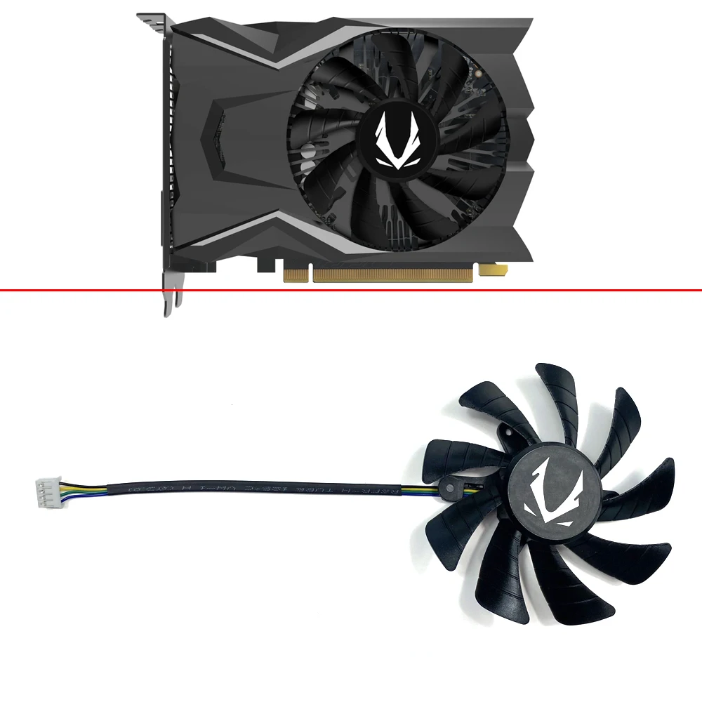 Вентилятор охлаждения для видеокарты ZOTAC GAMING GeForce GTX 1650 OC GDDR6, 85 мм, 4 контакта