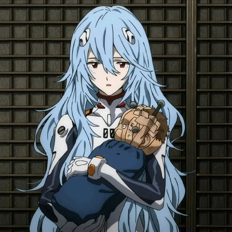 Парик для косплея эва Аянами Рэй термостойкий светильник-голубой длинный