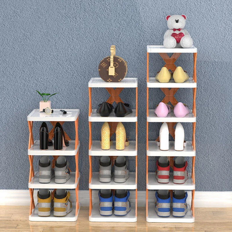 1/3pcs Plastic Shoes Rack Multi-layer Stackable Shoe Organizer Shelf Removable Space-Saving Cabinets Bathroom Home Supplies - купить по
