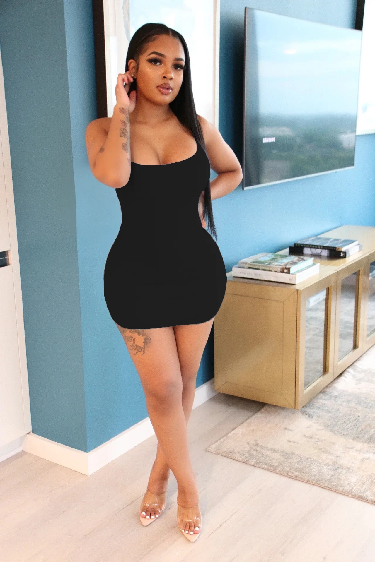 

2022 summer women's pit strip all-match sexy dress women woman