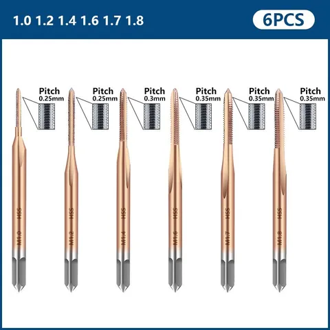 Метчики xcan HSS 6542  M1 M1.1 M1.2 M1.4 M1.6 M1.7 M1.8 M2.0