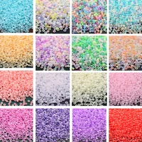 2mm macaron colored frosted glass premium seed beads round spacer beads diy handmade jewelry accessories 1000 pieces