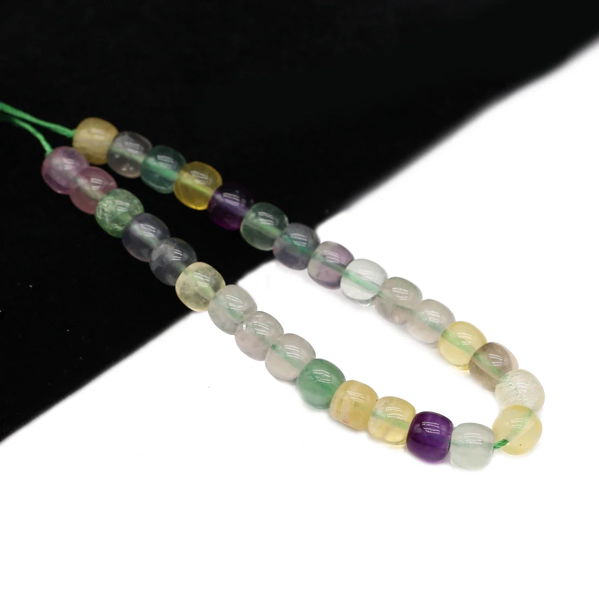 Изящные натуральные разноцветные флюоритовые бусины A + свободные круглые