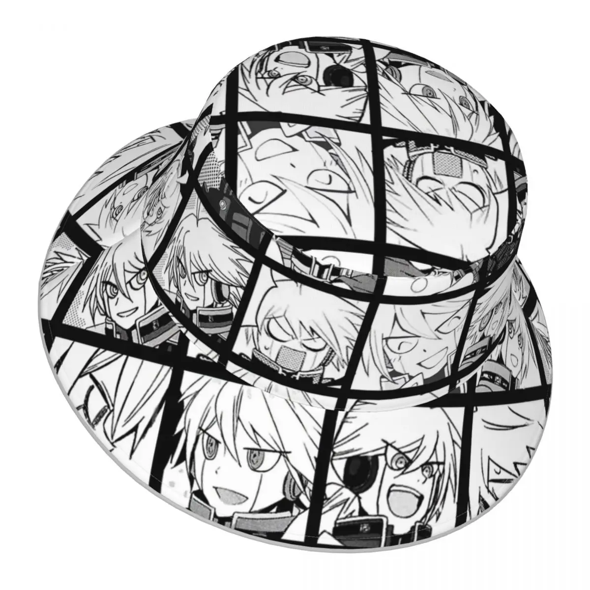 Danganronpa,Kiibo Manga reflective Bucket Hat Men Women Bucket Hat Outdoor Sunscreen Beach Hat Sun Hiking Fishing Cap