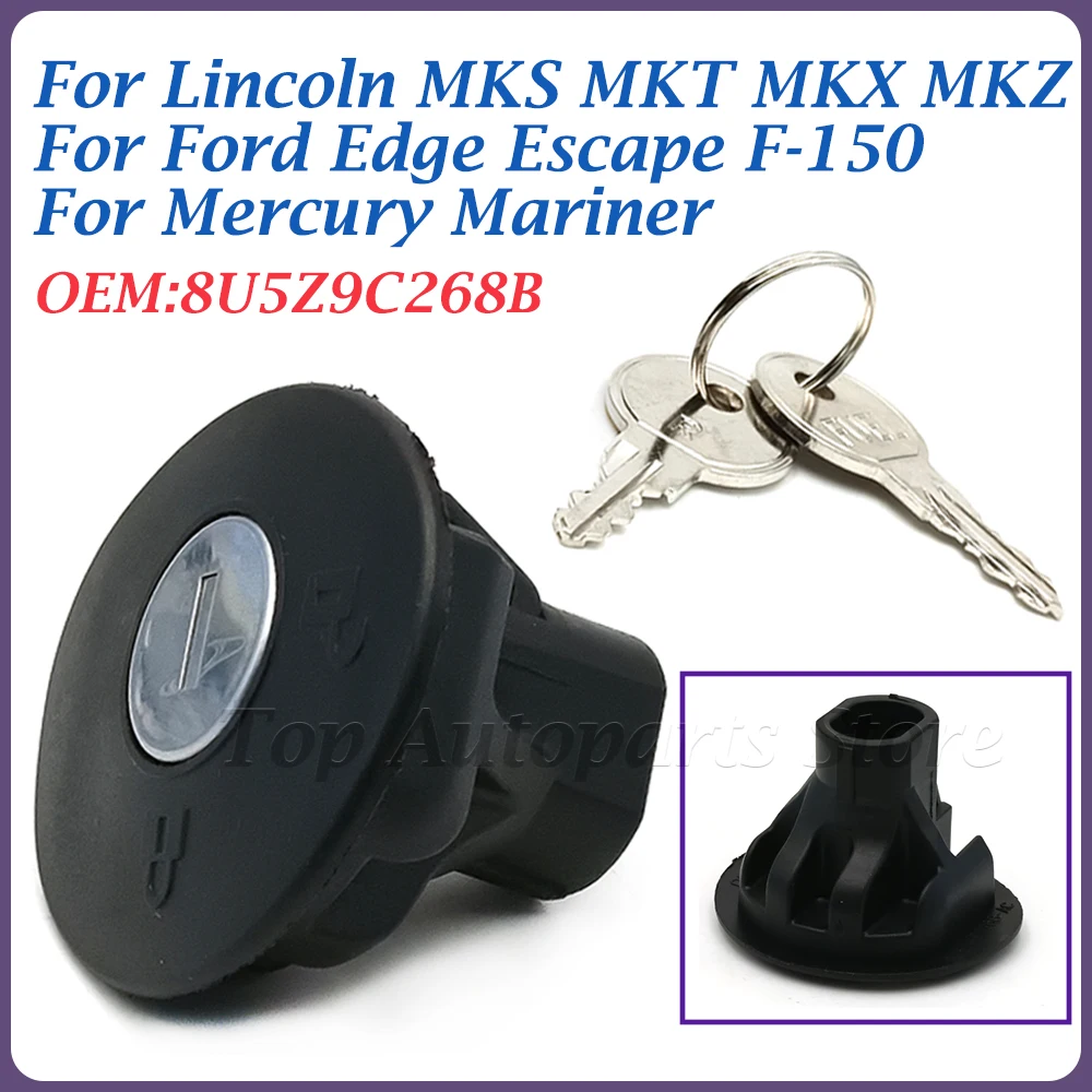 Новая запорная Крышка для топлива с 2 ключами Ford Edge Escape заглушка бака Lincoln MKS MKT MKX MKZ