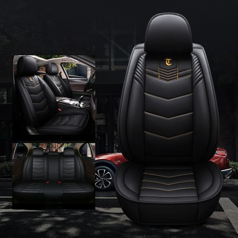 

YUCKJU Car Seat Cover Leather For Cadillac All Models SRX CTS CT4 CT5 XT4 CT6 SLS ATS ATSL XTS XT5 CT6 Escalade Auto Accessories