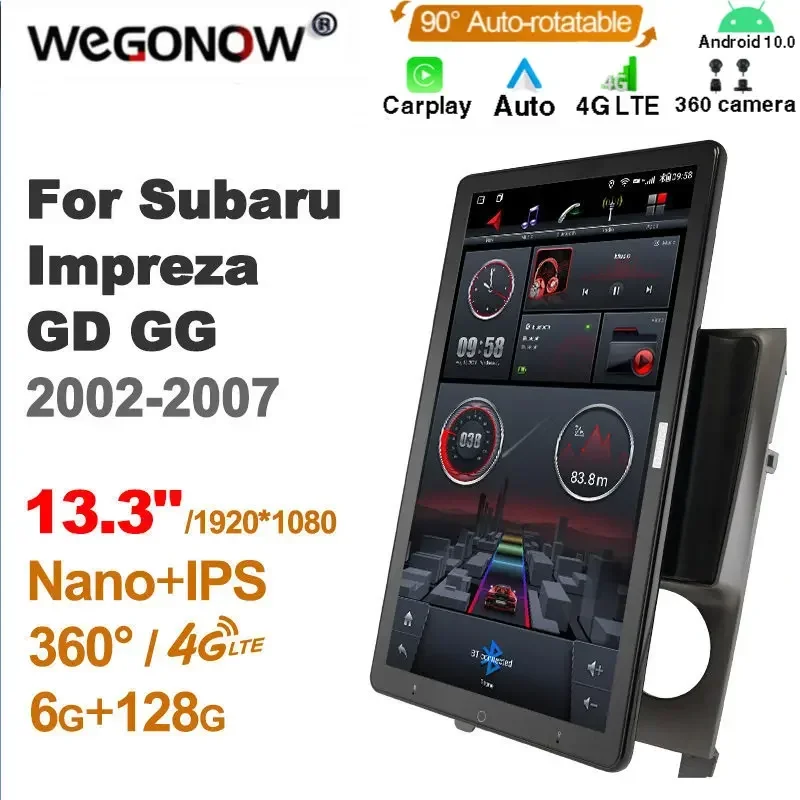 TS10 Android 10.0 Ownice Авто Радио для Subaru Impreza GD GG 2002-2007 13 3 дюйма Без DVD Поддержка USB Quick Charge