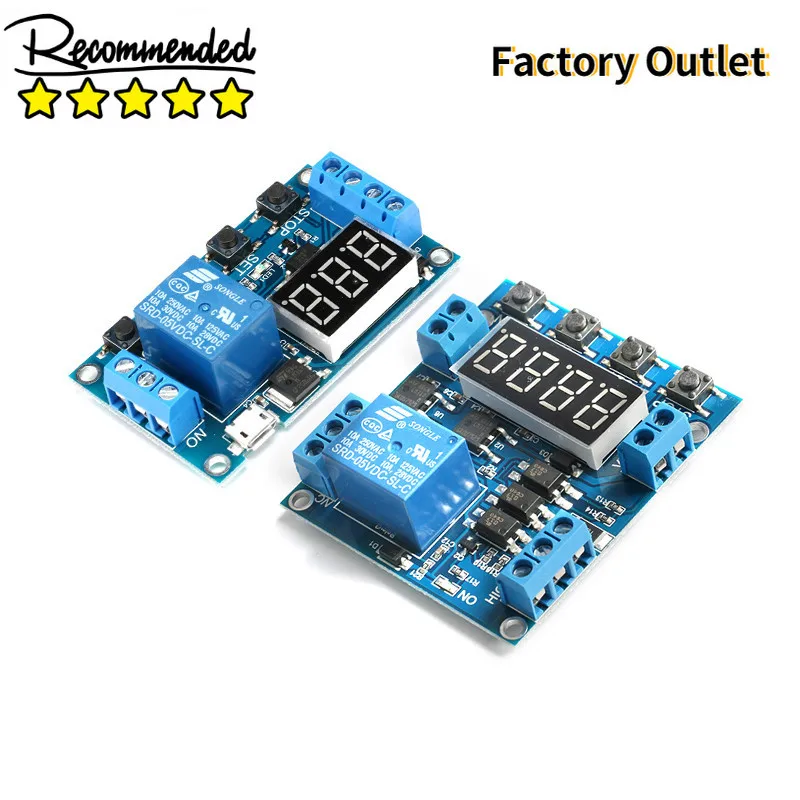 

1 Channel Time Delay Relay Module High and low level Trigger OFF/ON Switch Control Timing Cycle Timing Counting Module