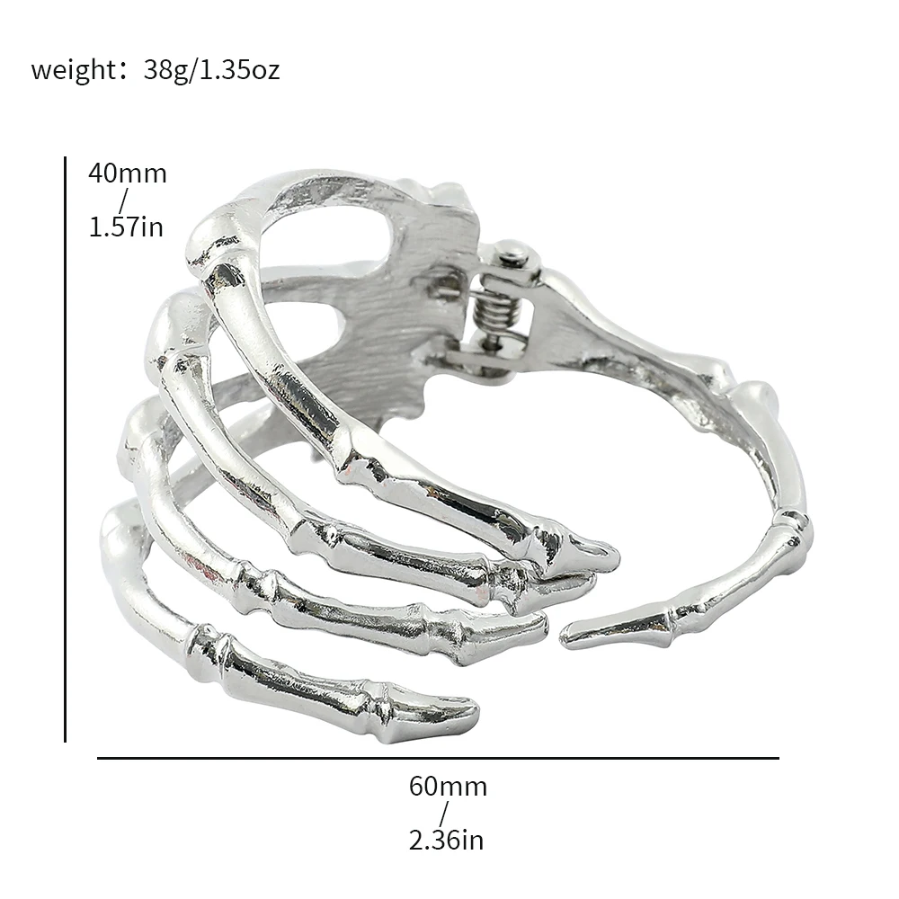 

Панк браслет скелет лапа