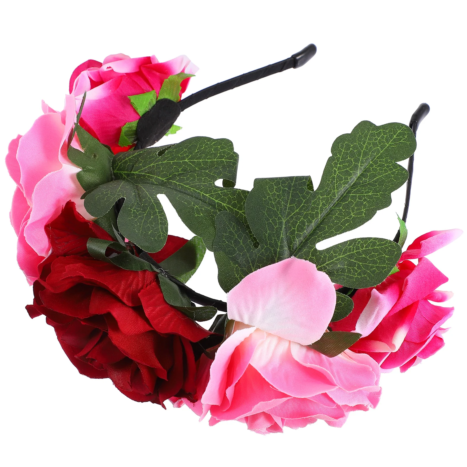 

Rose Flower Headband Hairband Party Carnival Photo Taking