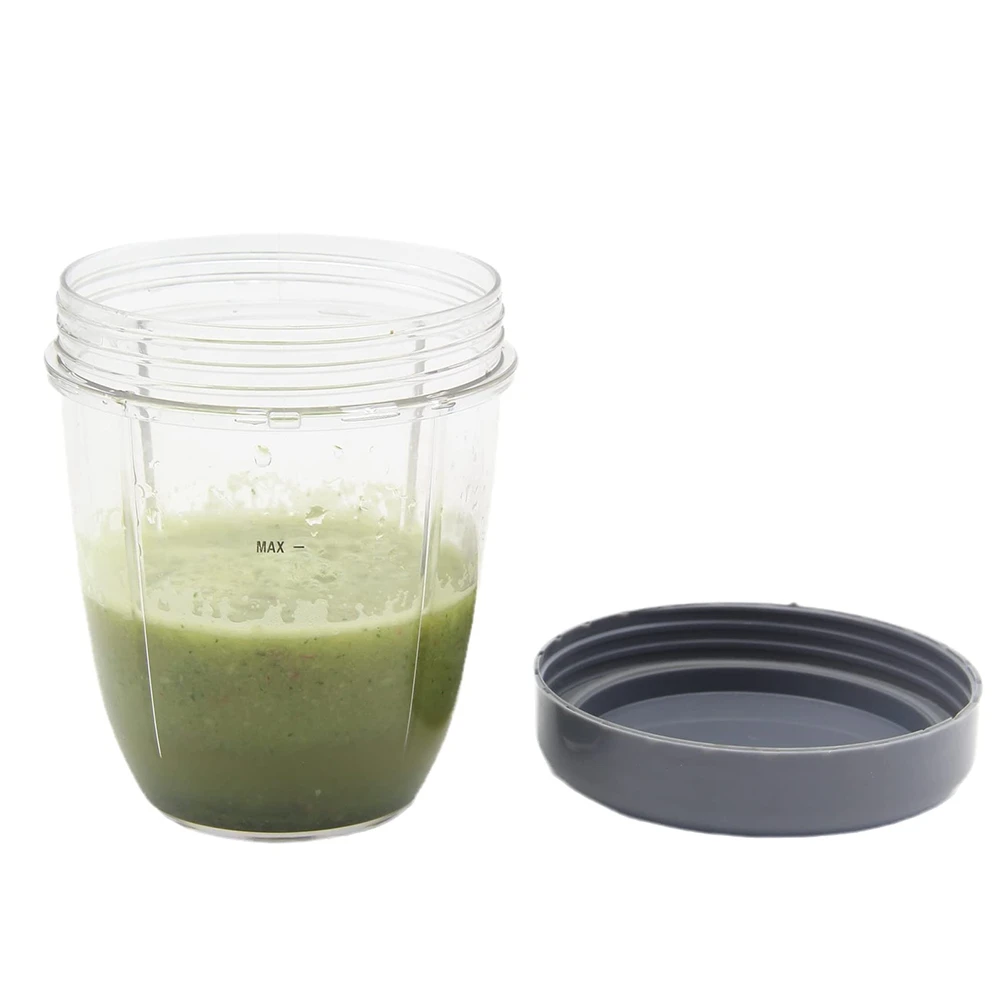 Blender Cups and Flat Lids Replacement Parts Compatible for 