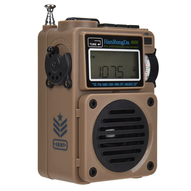 Новинка 2021 портативный Радиоприемник HRD 701 Полнодиапазонный FM/MW/SW/WB Bluetooth динамик