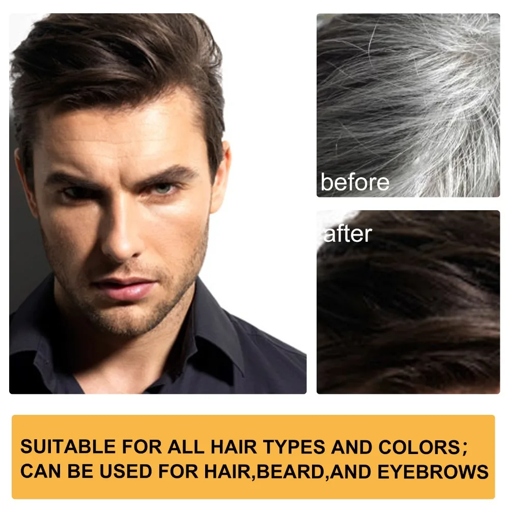 Шампунь для затемнения седых волос восстанавливает поврежденные волосы против