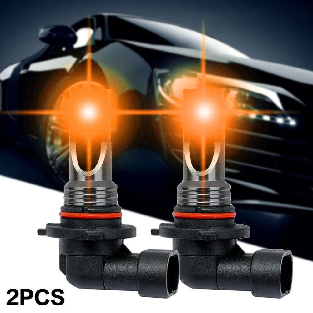

2pcs 9006 HB4 108W LED Fog Light Bulb 3000K Amber Yellow Fog Lamp Super Bright DC 9-32V Front Foglamp Replacement