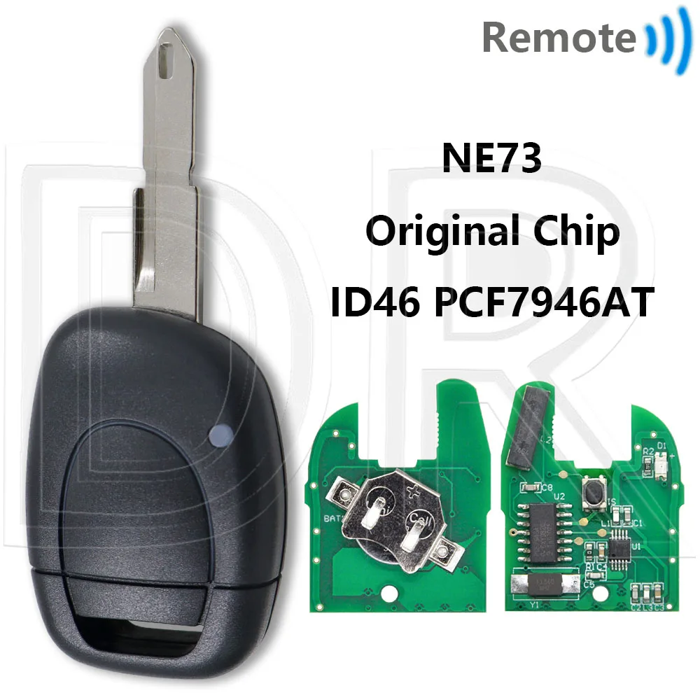 

Отличный чип ID46 PCF7946AT/AFM 433 МГц, умный автомобильный ключ дистанционного управления для Renault Clio II Master Twingo Kangoo Trafic Modus Vivaro