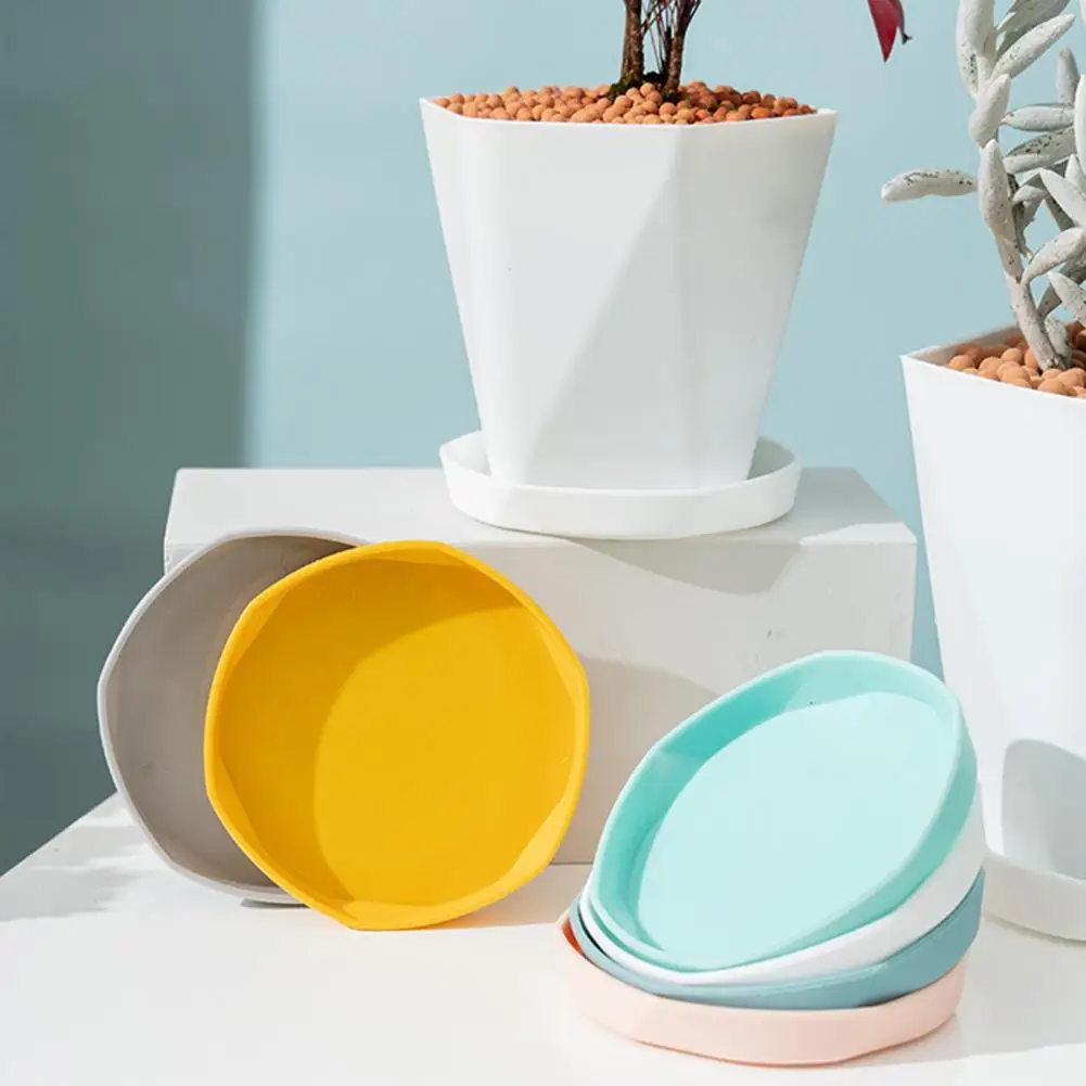 

Delicate Pot Tray Portable Round Shape Sturdy Flower Pot Saucer Flower Pot Saucer Plant Tray