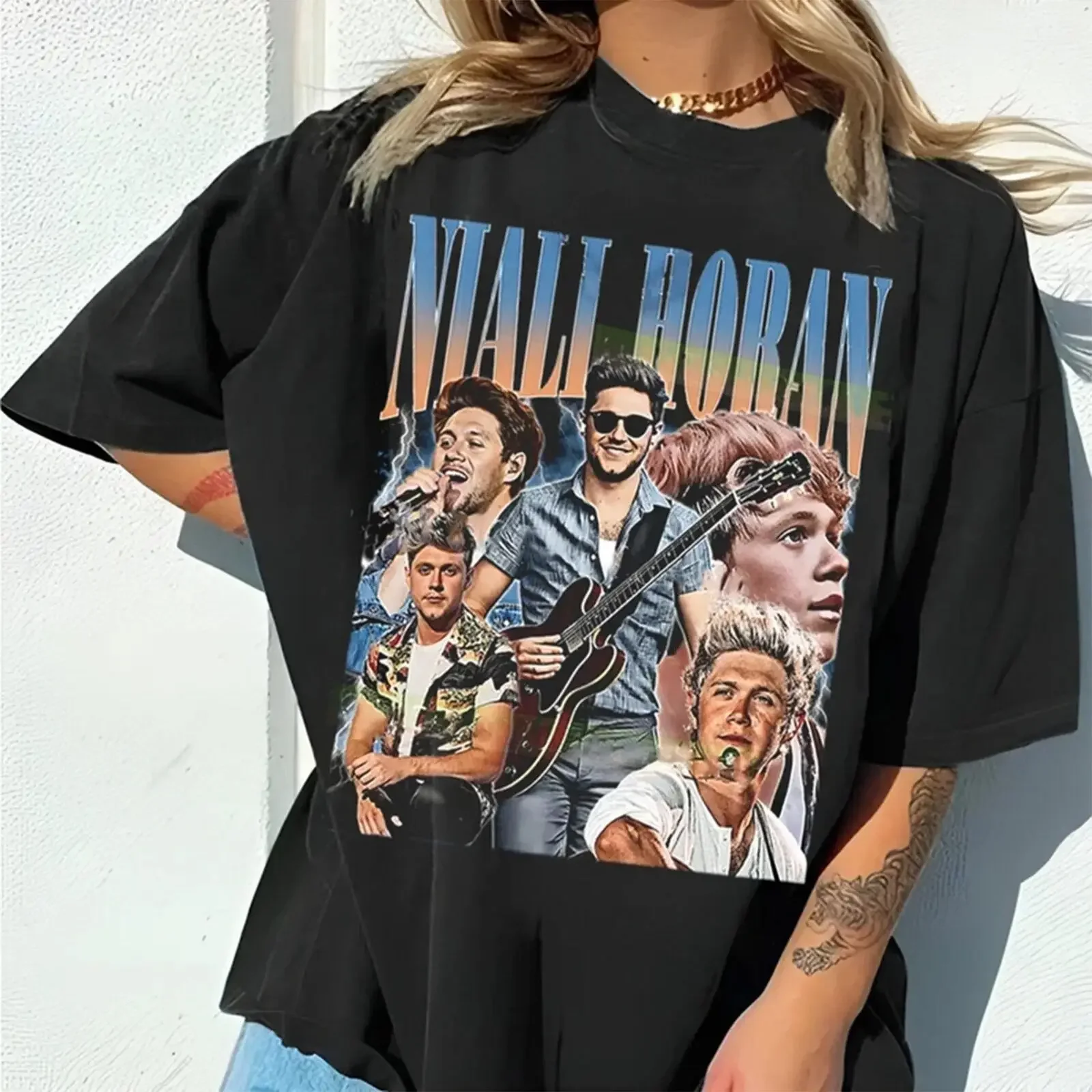 Винтажная рубашка Niall Horan 90-х booleg футболка Merch 9