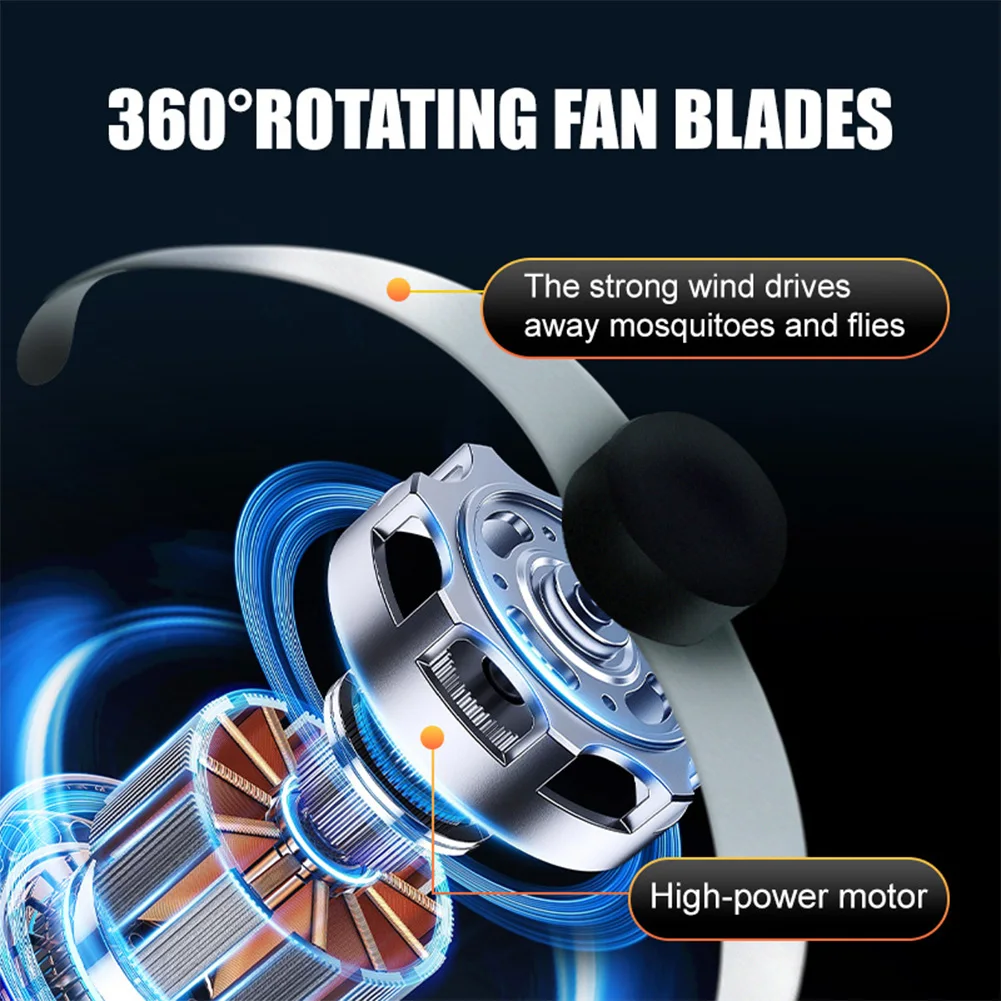 Спульт мух с голографическими лопастями Настольный вентилятор от насекомых