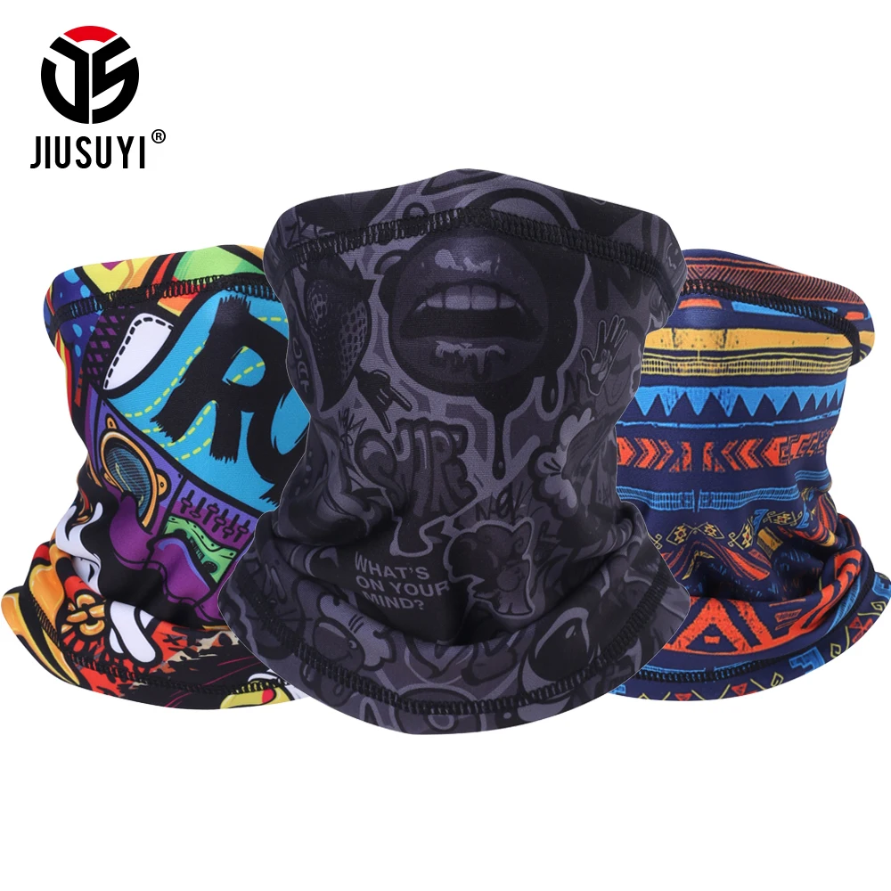 Winter 3D Skull Clown Headband Magic Scarf Neck Gaiter Fleece Warm Cover Half Face Guard Tube Scarves Bandana Men Women Hip Hop