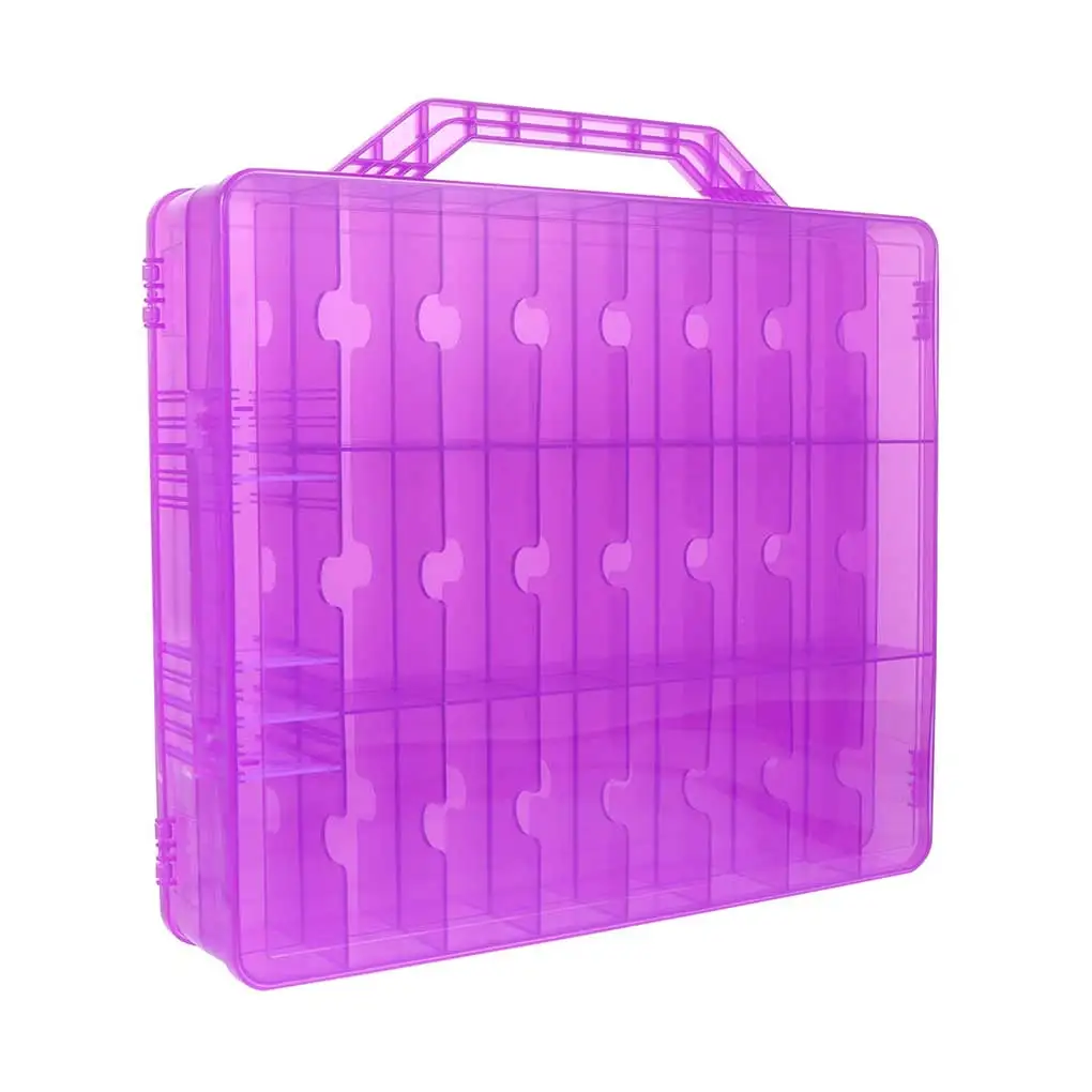 

Nail Gel Polish Organizer Case 48 Grids Holder Adjustable Divider Salon Dorm Lipsticks Makeup Compartments Empty Container