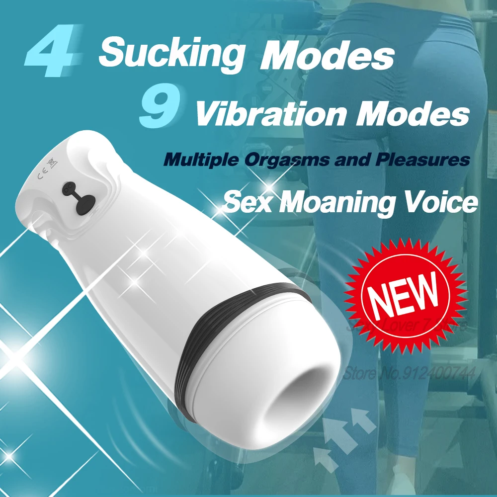 Male Masturbator Vacuum Sucking Vibration Vagina Real Pussy Moaning Voice Blowjob Soft Silicone Erotic Oral Sex Toys For Men 18+