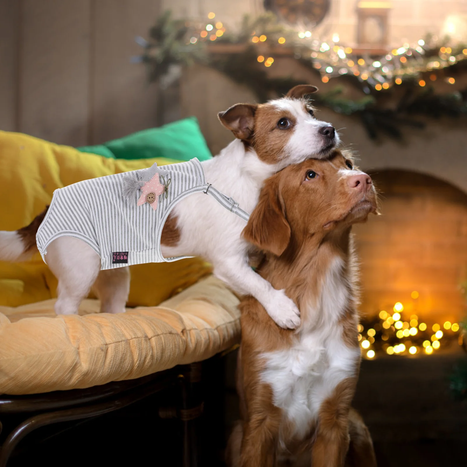 

Suspenders Physiological Pants Puppy Diaper Pantie Pet Supply Doggie Diapers Dogs Thermal Cycling Sanitary Fabric Small Shirts