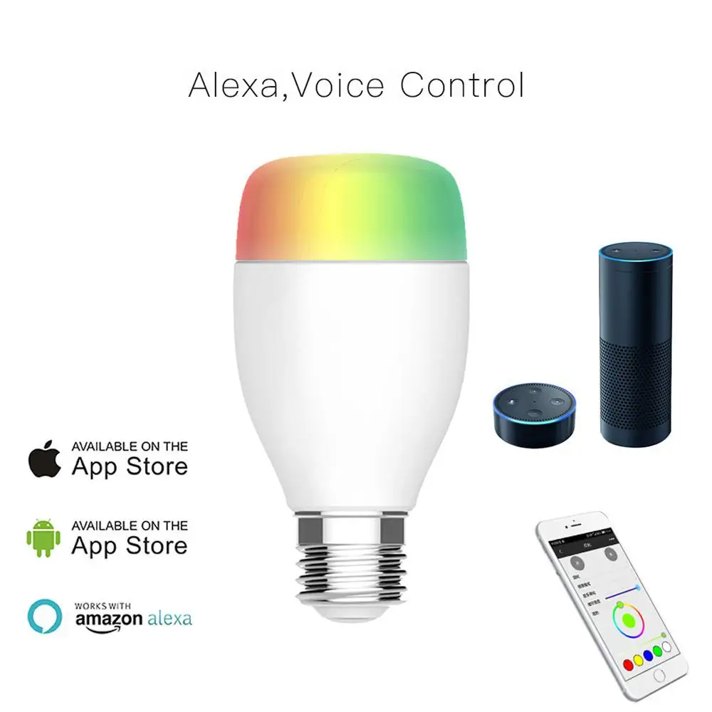 

Voice Safe And Durable Remote Control Dimming Easy Installation Pvc Smart Light Bulb Smart Home Bulb Light Led Strong Endurance