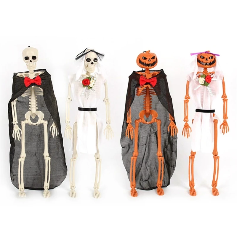 

Flexible Human Anatomical Anatomy Skeleton Model Full Life Size Halloween Party Prop Decoration