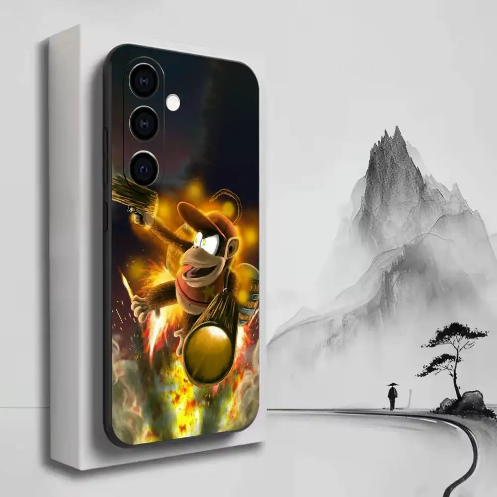Фото Чехол для телефона Game Cool Boxer D-Donkey KongS, черный, мягкий силиконовый ТПУ для Samsung A72, A51, A70, A71, A53, A52, A73 №2
