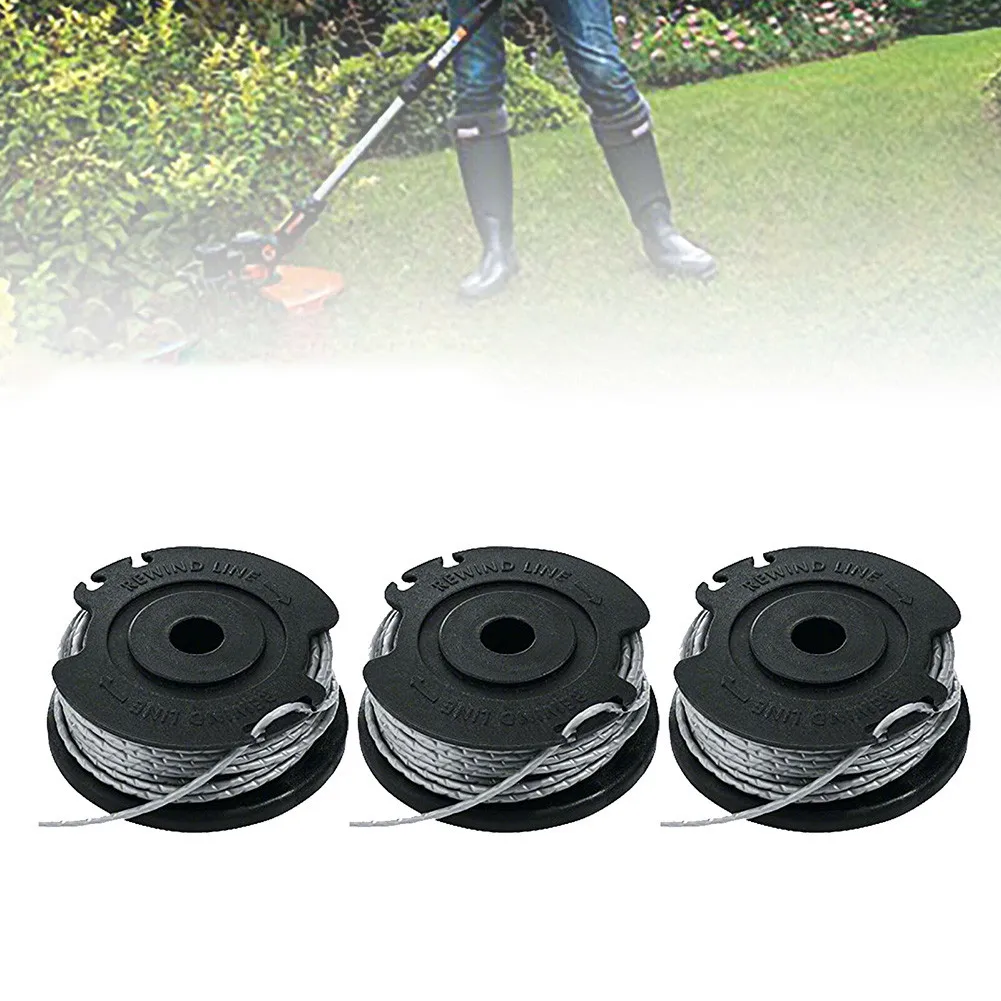 

For ART 23SL & ART 26SL For Qualcast CLGT2425A For Ryobi RLT36, RLT36B, RLT36 Strimmer Trimmer Line Spool Feed 4mX1.65mm 3PCS