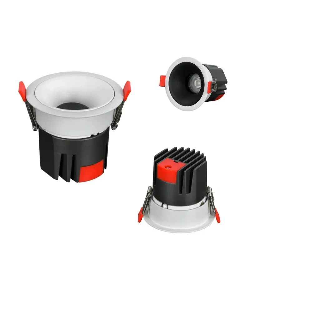 Светодиодный антибликовый прожектор COB встраиваемый 30 ° 5 Вт 7 10 12 15 18 20 24 CRI92