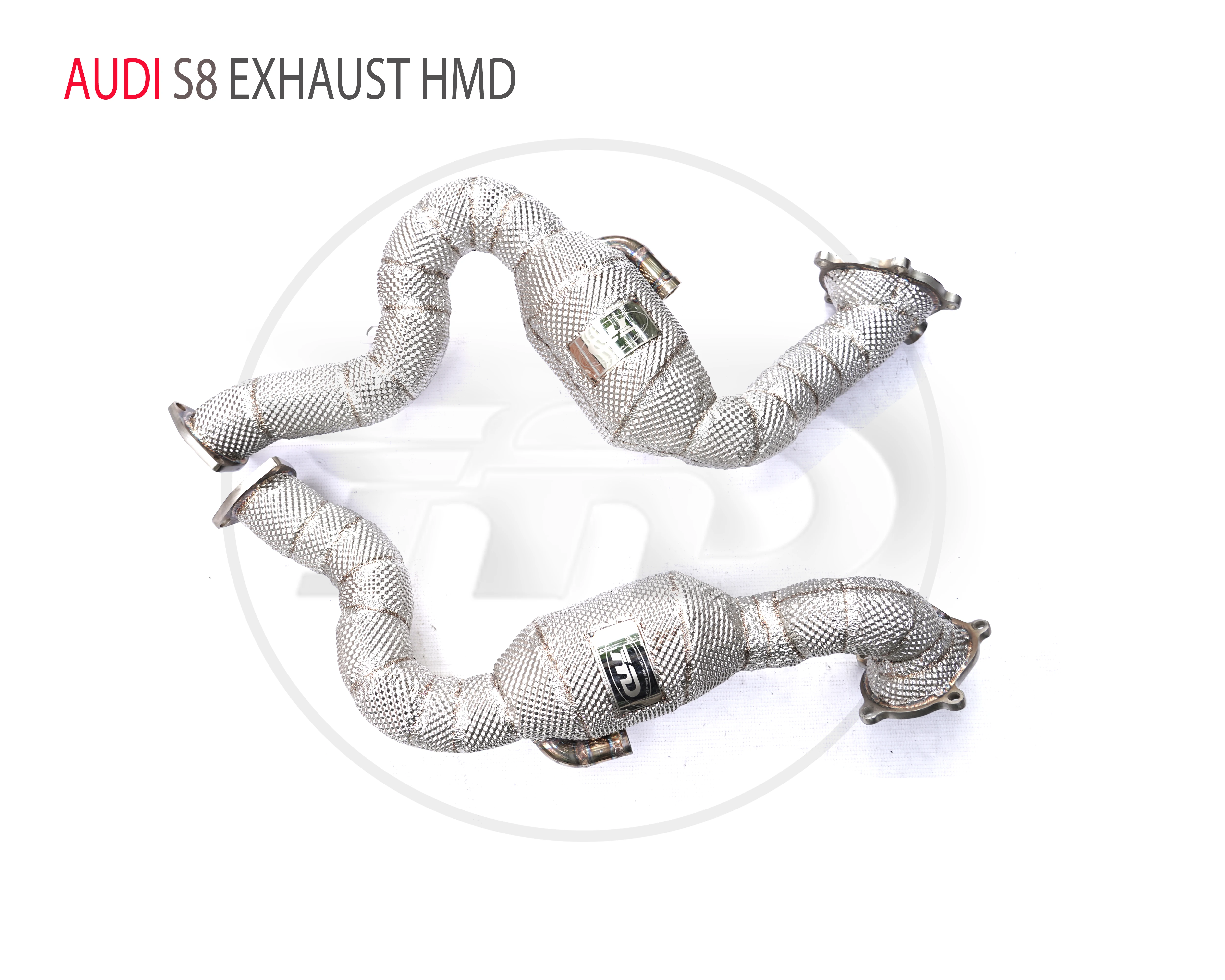 

HMD Stainless Steel Exhaust Manifold for AUDI S8 Car Accessories With Catalytic Converter Header Without Cat Pipe
