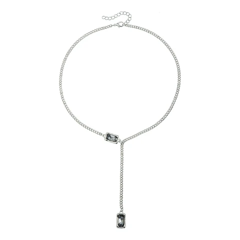 Геометрическое ожерелье из металла