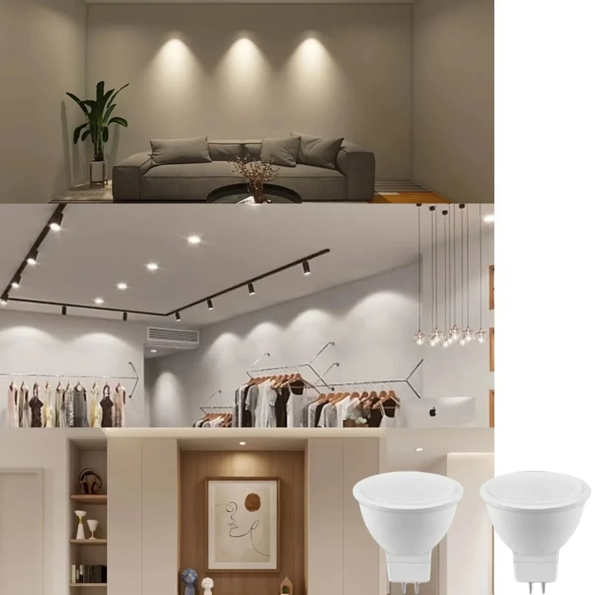 Светодиодный прожектор MR16 12 шт. GU5.3 низкое напряжение переменного/постоянного