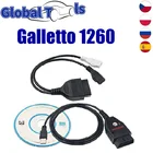 Инструмент для настройки Galleto 1260 OBDII ECU Flasher OBD 1260 Diagnsotic интерфейс OBD2 1260 Galletto 1260 ECU чип с чипом FTDI