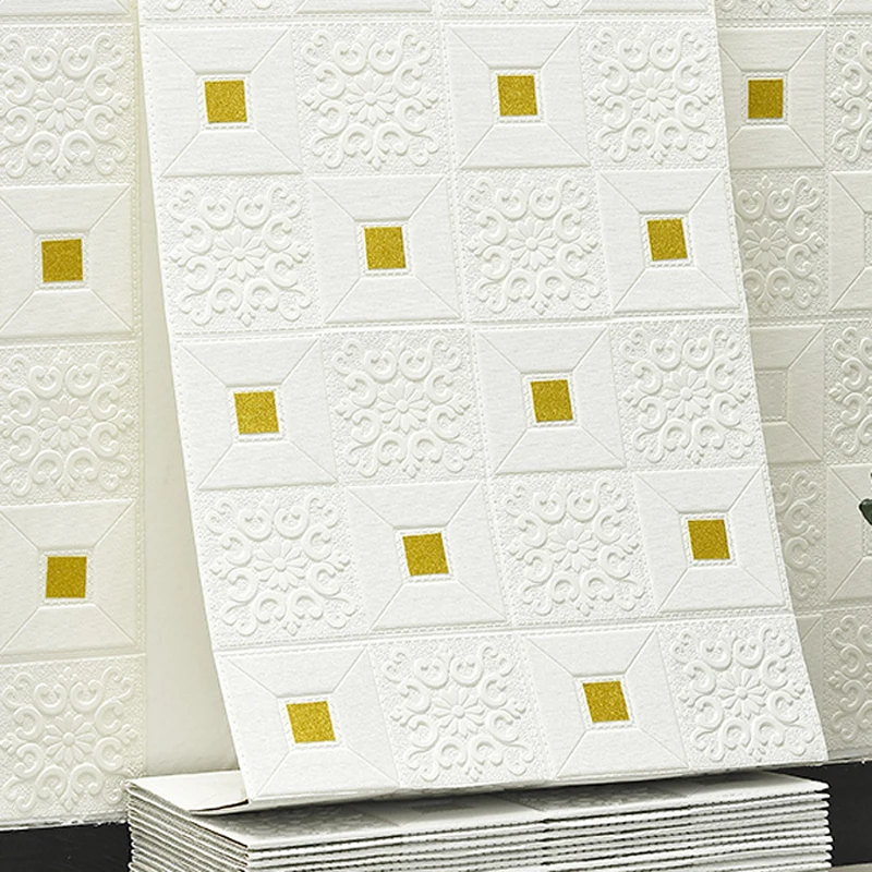 

3D домашняя настенная плитка, самоклеящиеся стерео настенные наклейки, пенопластовый фон для украшения стен