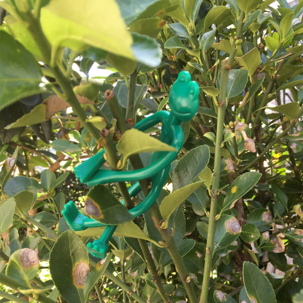 

6 шт. галстуки, зеленые пластиковые галстуки, замки для растений, Креативные украшения для ландшафта, сада