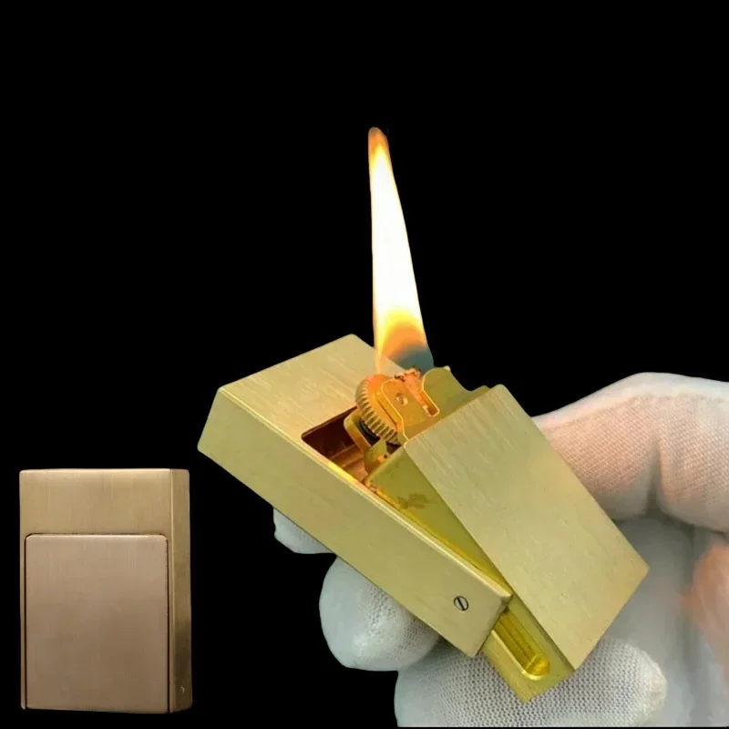 Латунная керосиновая зажигалка в стиле ретро шлифовальный круг портативная